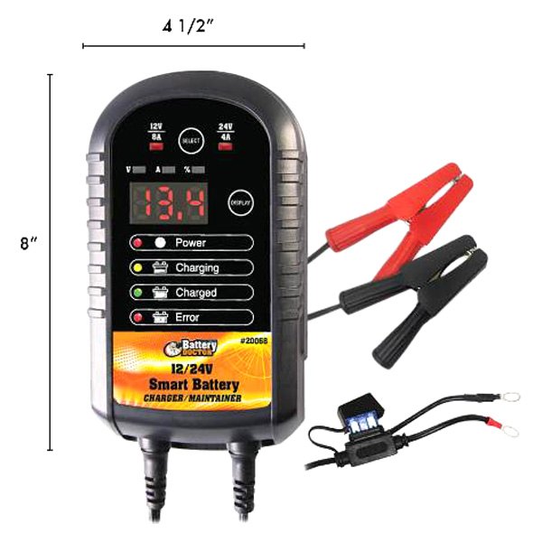 Battery Doctor® 20068 12V/24V Portable Battery Charger