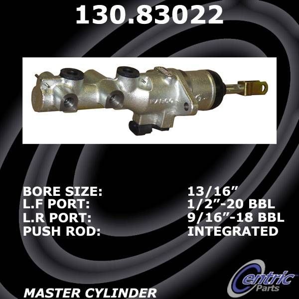 Centric 130.40092 Premium Brake Master Cyl 