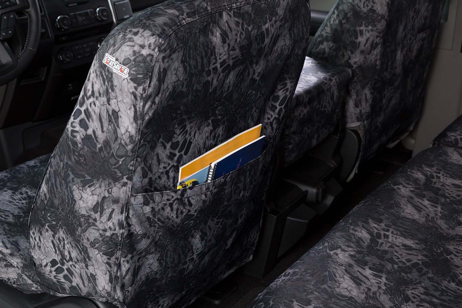 Covercraft® Chevy Silverado 5500 HD 2019 SeatSaver™ Prym1 Multi-purpose  Camo Camo Seat Covers
