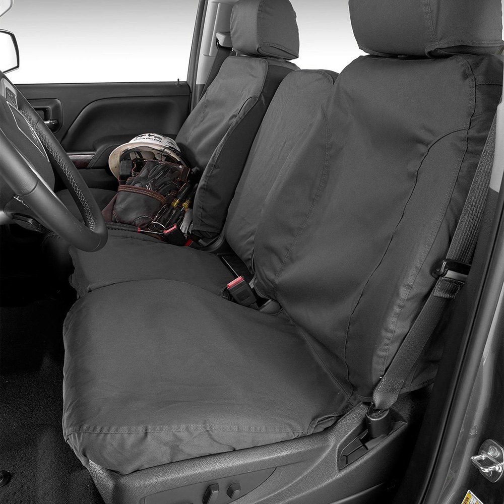 Covercraft® Chevy Silverado 5500 HD 2019 SeatSaver™ Polycotton Custom  Seat Covers