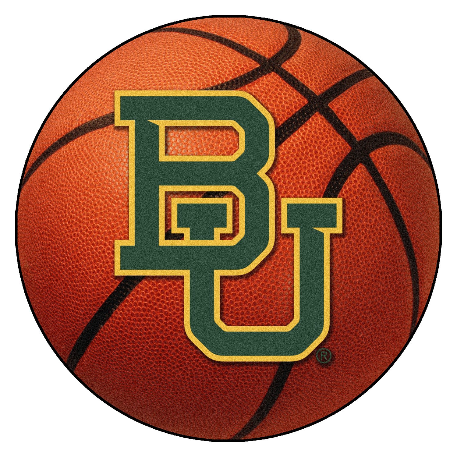 FanMats® 1057 - "Basketball" NCAA Baylor University Round ...