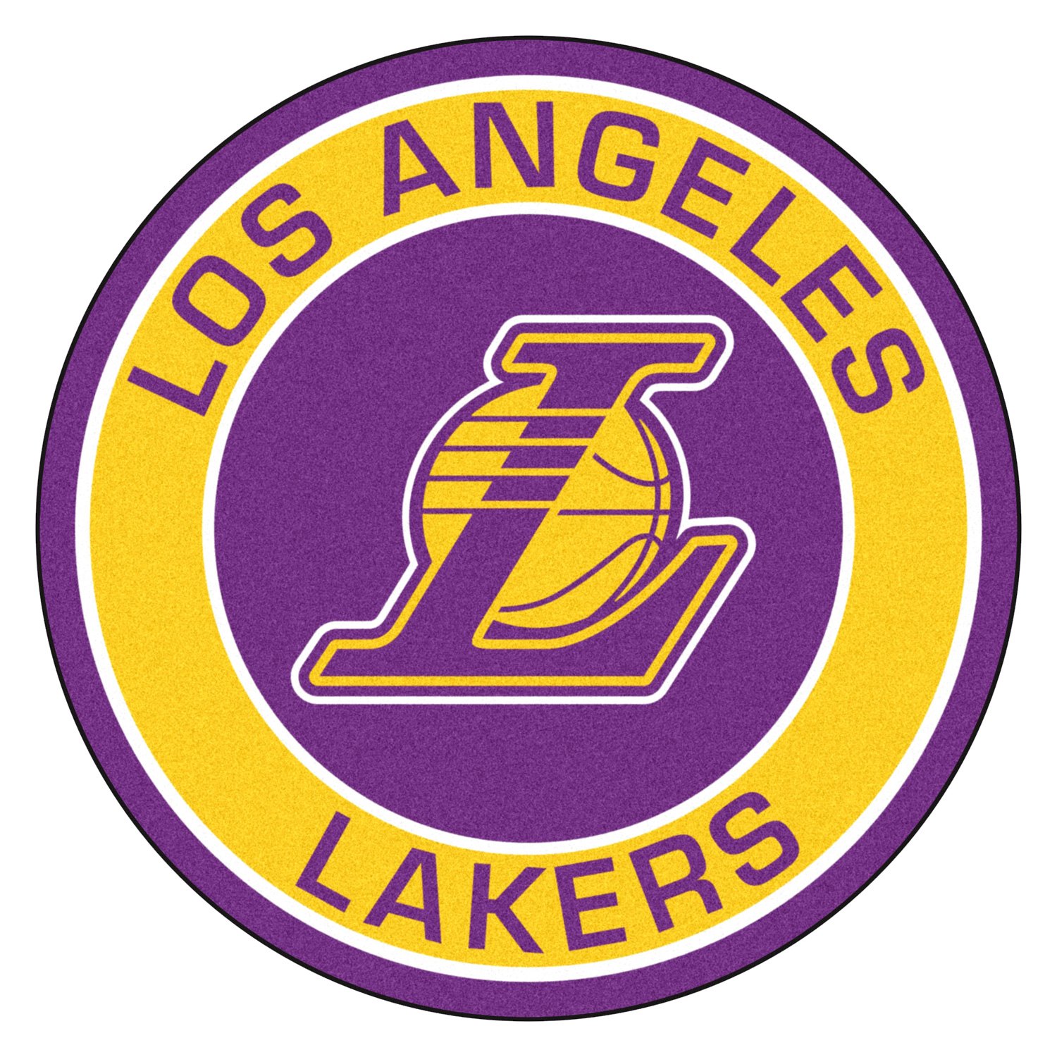 FanMats® 18839 - NBA Los Angeles Lakers Round Nylon Area ...
