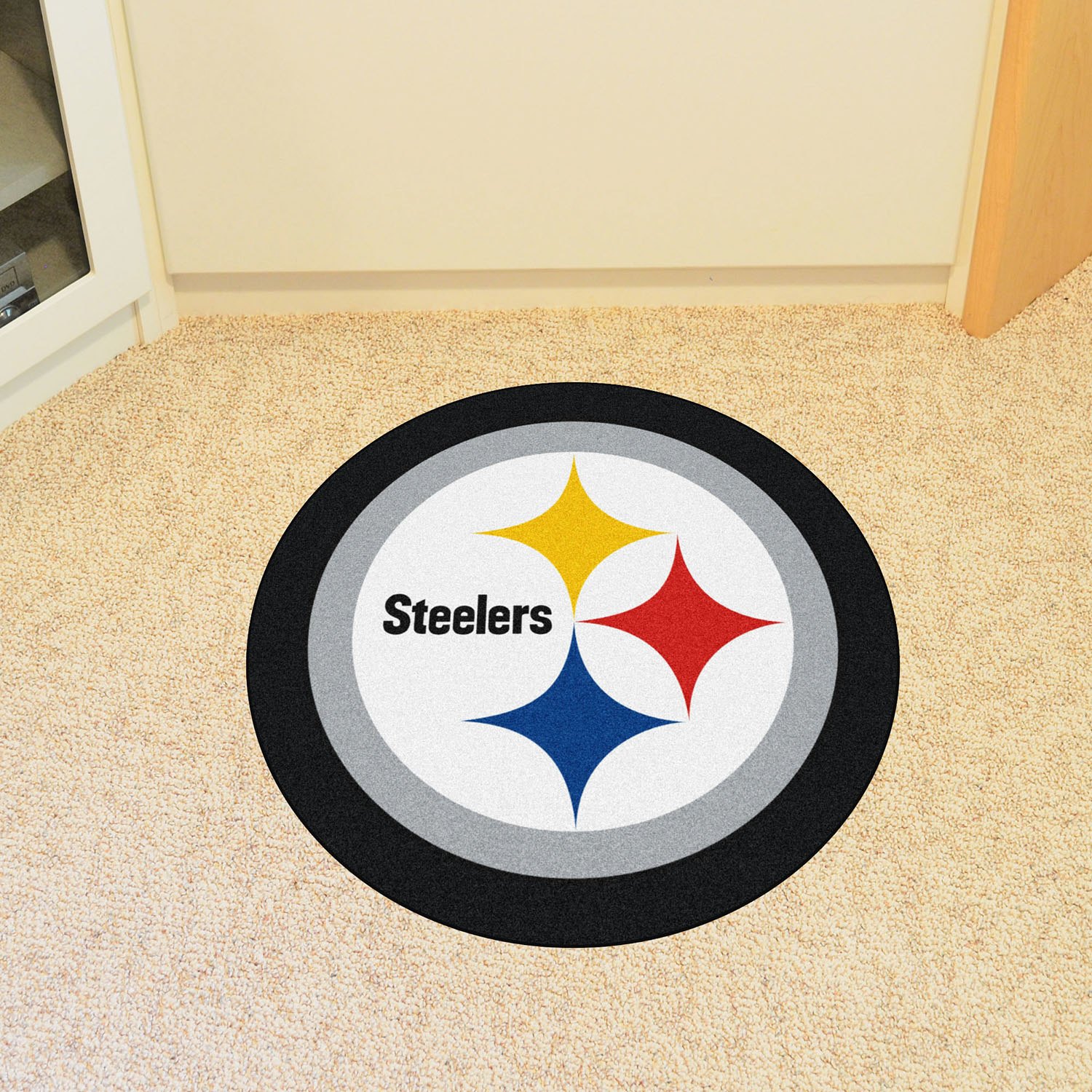 FanMats® 20984 Pittsburgh Steelers 36" x 48" Mascot Floor Mat with