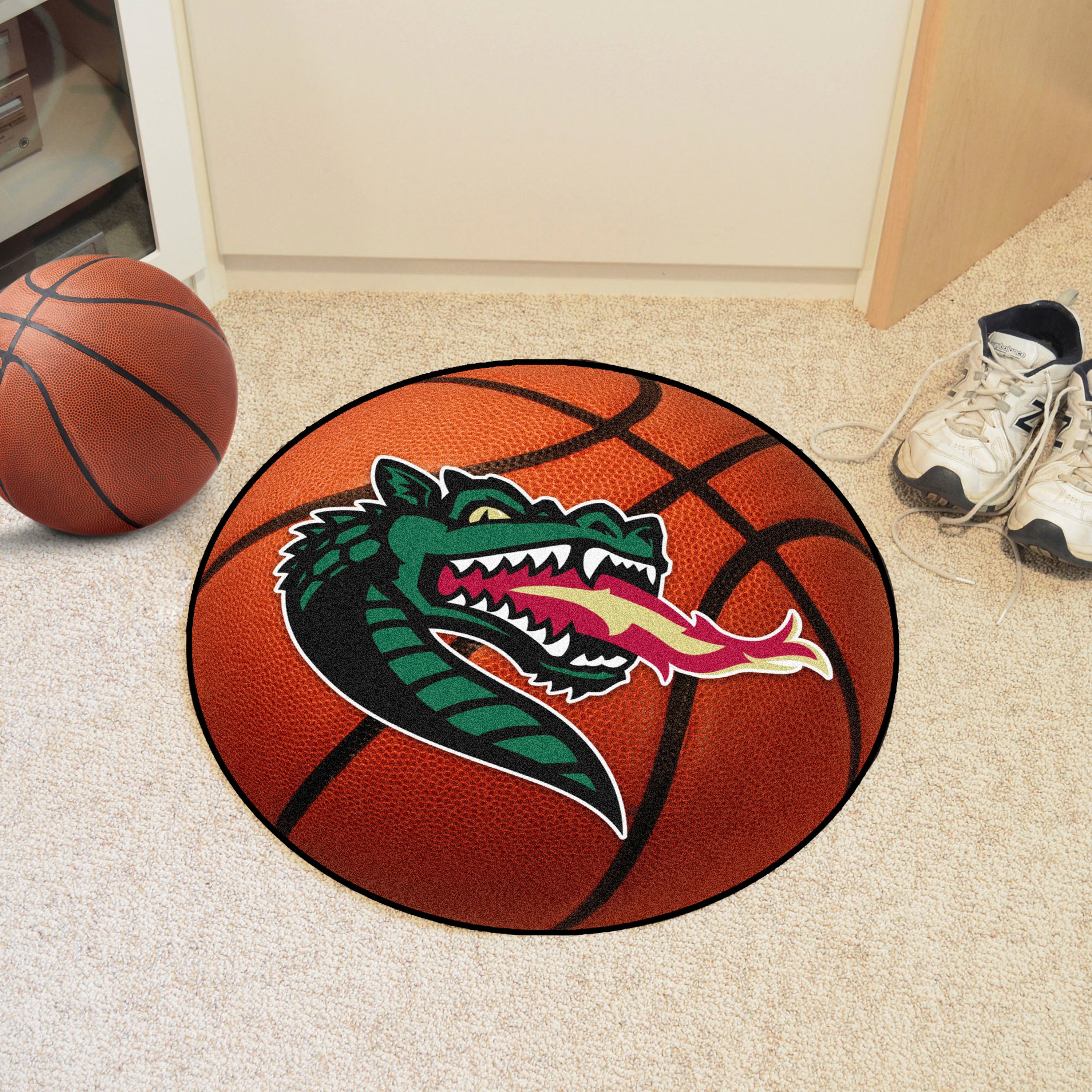 FanMats® 2806 - "Basketball" NCAA University of Alabama (Birmingham) Round Nylon Area Rug with ...