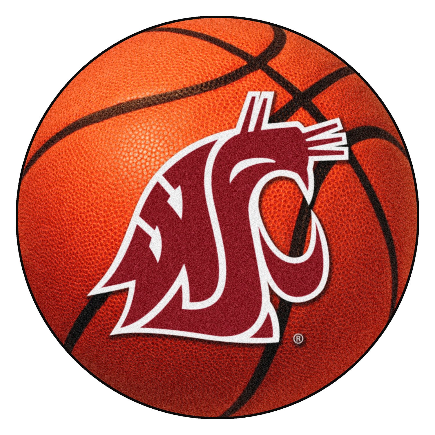 Fanmats® 626 Basketball Ncaa Washington State University Round