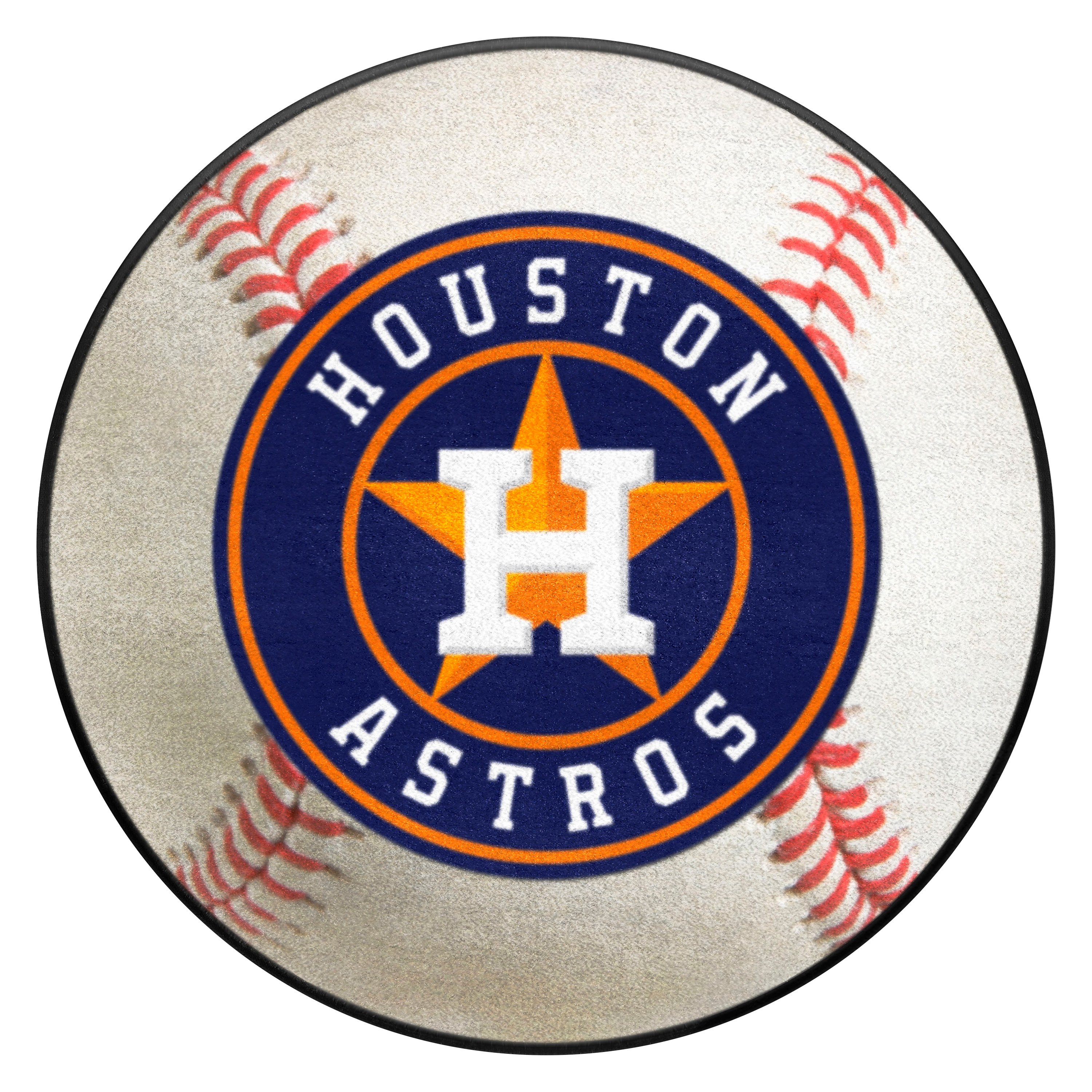 FanMats® 6481 - Houston Astros 27" Dia Nylon Face Baseball Ball Floor