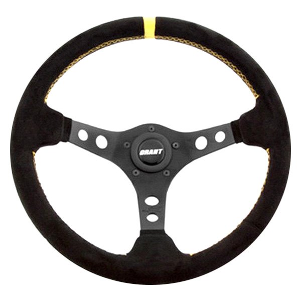 Black Grip and Polished Spokes Grant 151-11 Steering Wheel 1 Pack