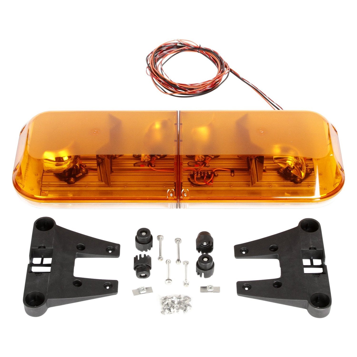 TruckLite® 92668Y Permanent Mount Yellow Halogen Full Size Beacon